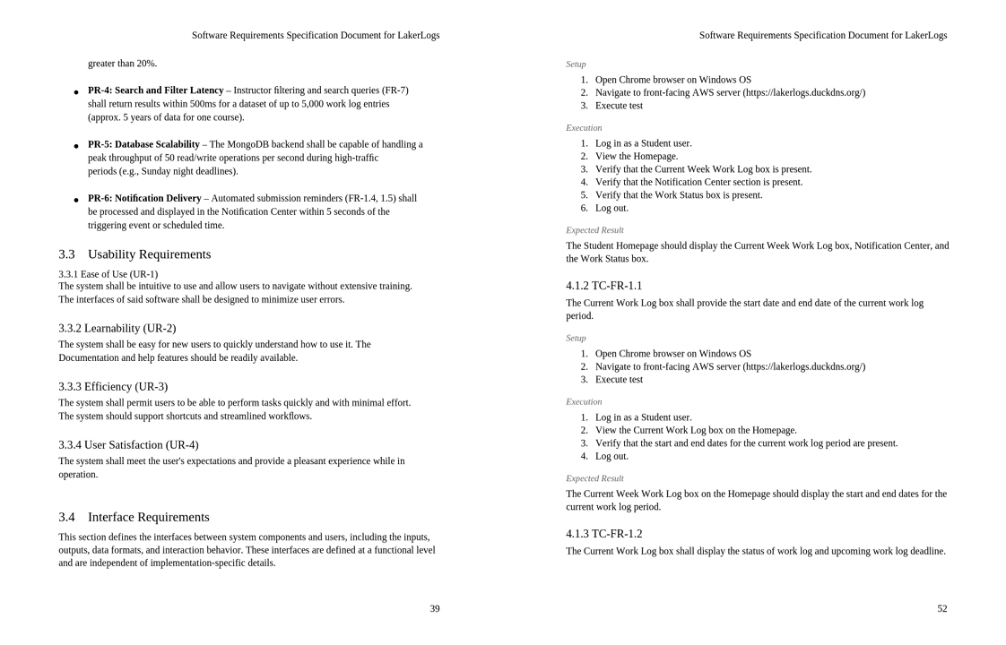Pages 39 and 52 of the Software Requirements Specification.